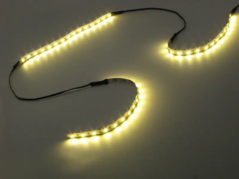 Câble lumineux flexible à LED d'un blanc chaud de 3200K pour applications industrielles, modèle LMPWHLED250MMX3(R) disponible en standard ou modifié