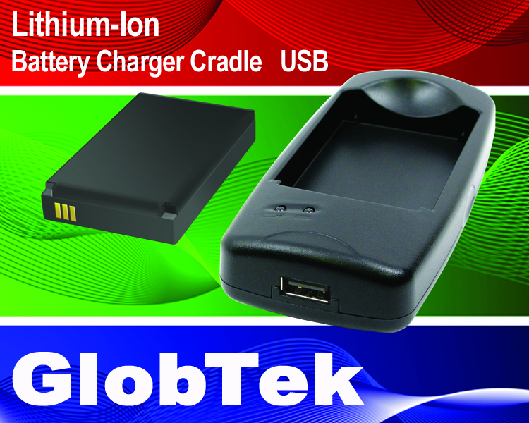 Berceau de chargeur de batterie au lithium-ion, entrée USB type 5V, 4,2V, 800mA certifié CE/EMC + FCC pour modèle unique GT-91126-0305-0.8
