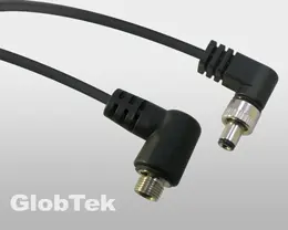 Connecteurs coudés à verrou de type cylindrique, 712A, 722A, L722A, L712A surmoulés sur câbles en PVC ou silicone