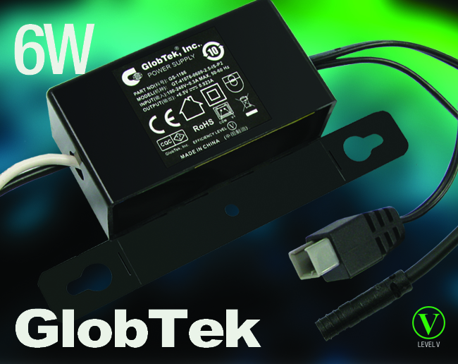 Addressing the increasing demand for automated washroom functionality driven by sensor-based convenience systems, GlobTek’s highly efficient Level V GT-41076-0609-2.5-IS-P2 family of inline encapsulated... Addressing the increasing demand for automated washroom functionality driven by sensor-based convenience systems, GlobTek’s highly efficient Level V GT-41076-0609-2.5-IS-P2 family of inline encapsulated...