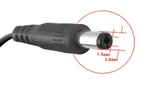 K Type (Coaxial 3.5x1.3mm plug)